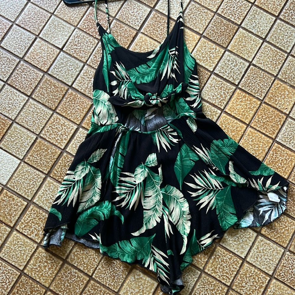 Tropical Bali style romper size S/M